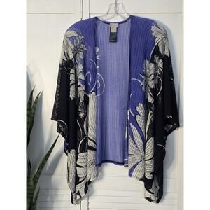 Chico's Blue Oversized Boxy Sweater